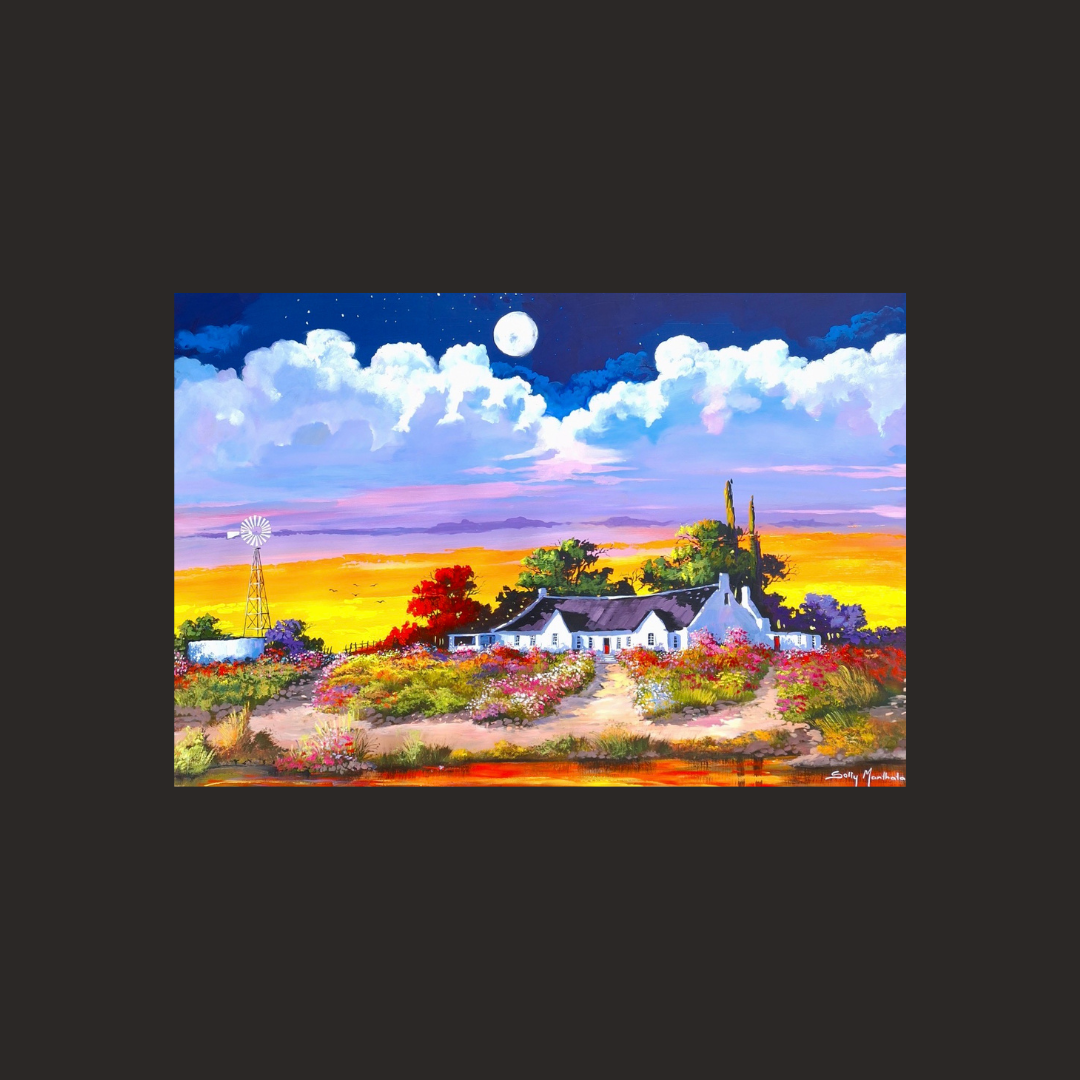Print on Canvas - Peaceful Night by Solly Manthata