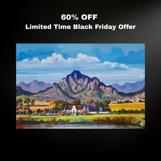 A3 Print on Haddonia Paper "Limited Black Friday Offer" - Classic Cape Winelands
