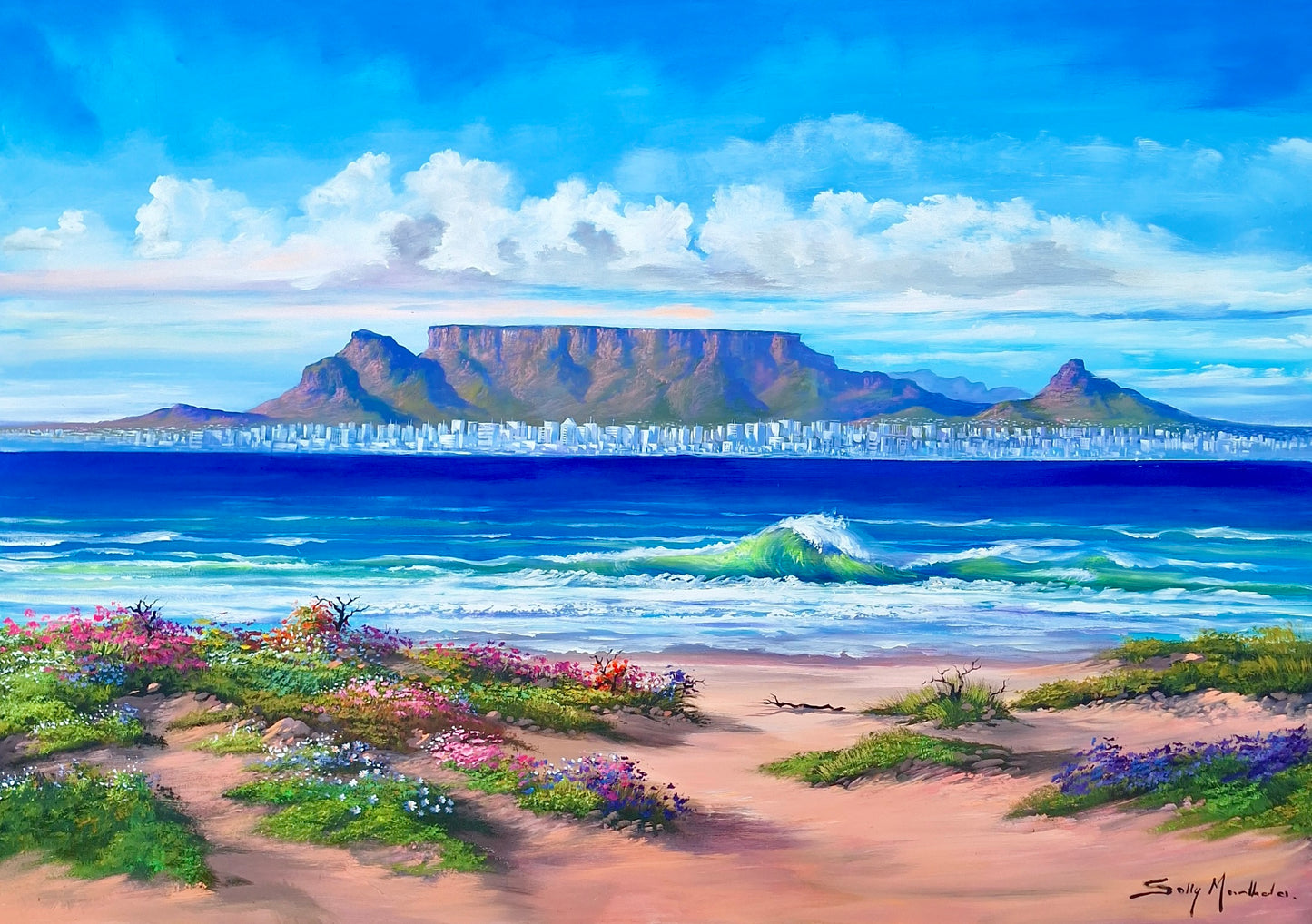 Solly Manthata - Oil & Acrylic on Stretched Canvas (1200mm x 800mm)