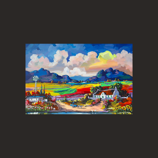 Print on Canvas - Expressions by Solly Manthata