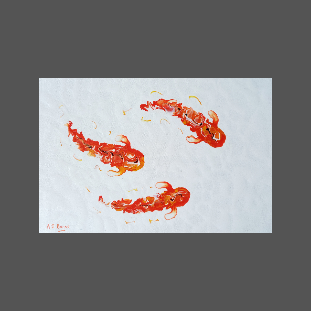 Fiery Redheads by AJ Burns (600mm x 400mm)