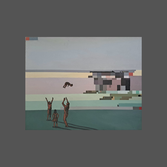 Ferdinand Kotze - "Fragments of Play: Toss The Baby" (760mm x 600mm)