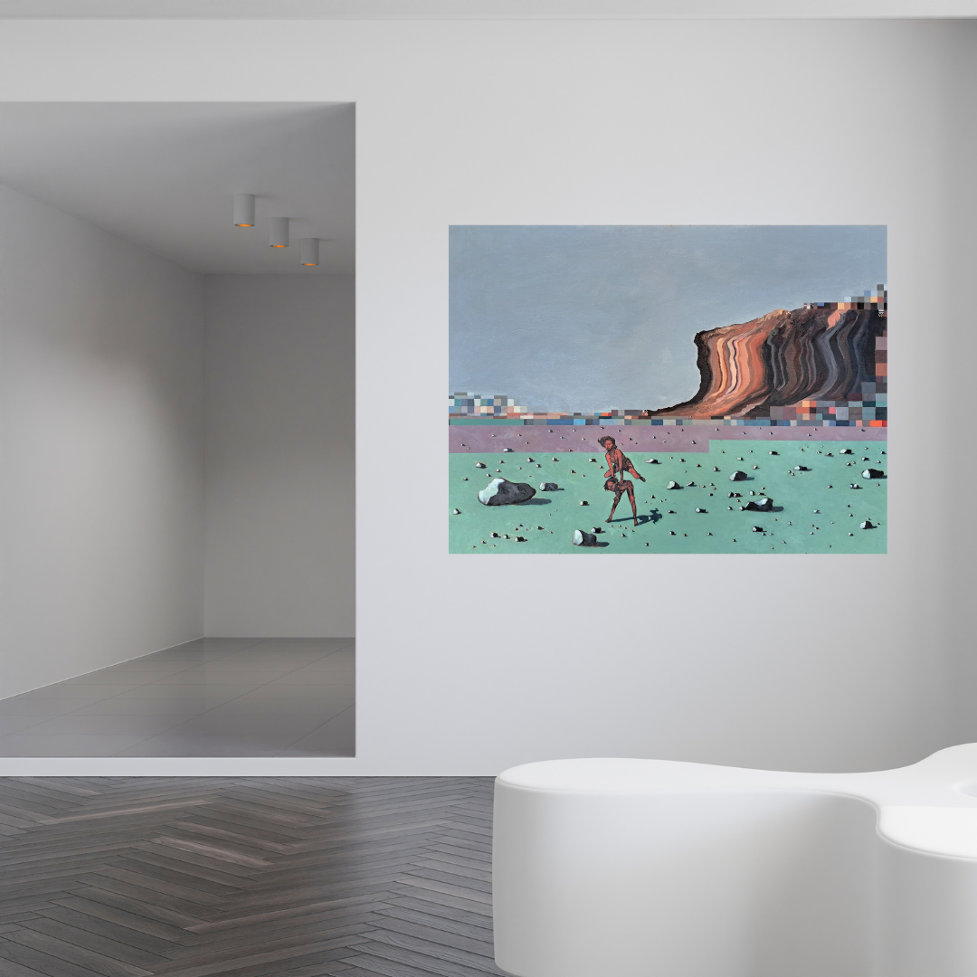 Ferdinand Kotze - "Fragments of Play: Leapfrog" (1010mm x 760mm)