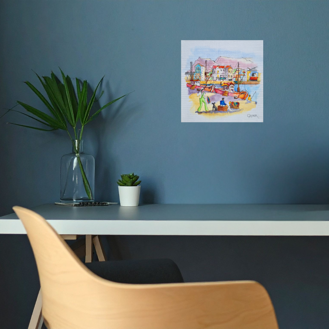 Gaynor - Acrylic & Ink on Canvas Panel 200mm x 200mm