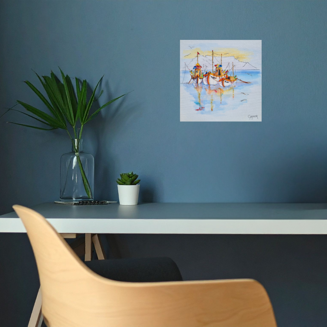 Gaynor - Acrylic & Ink on Canvas Panel 200mm x 200mm