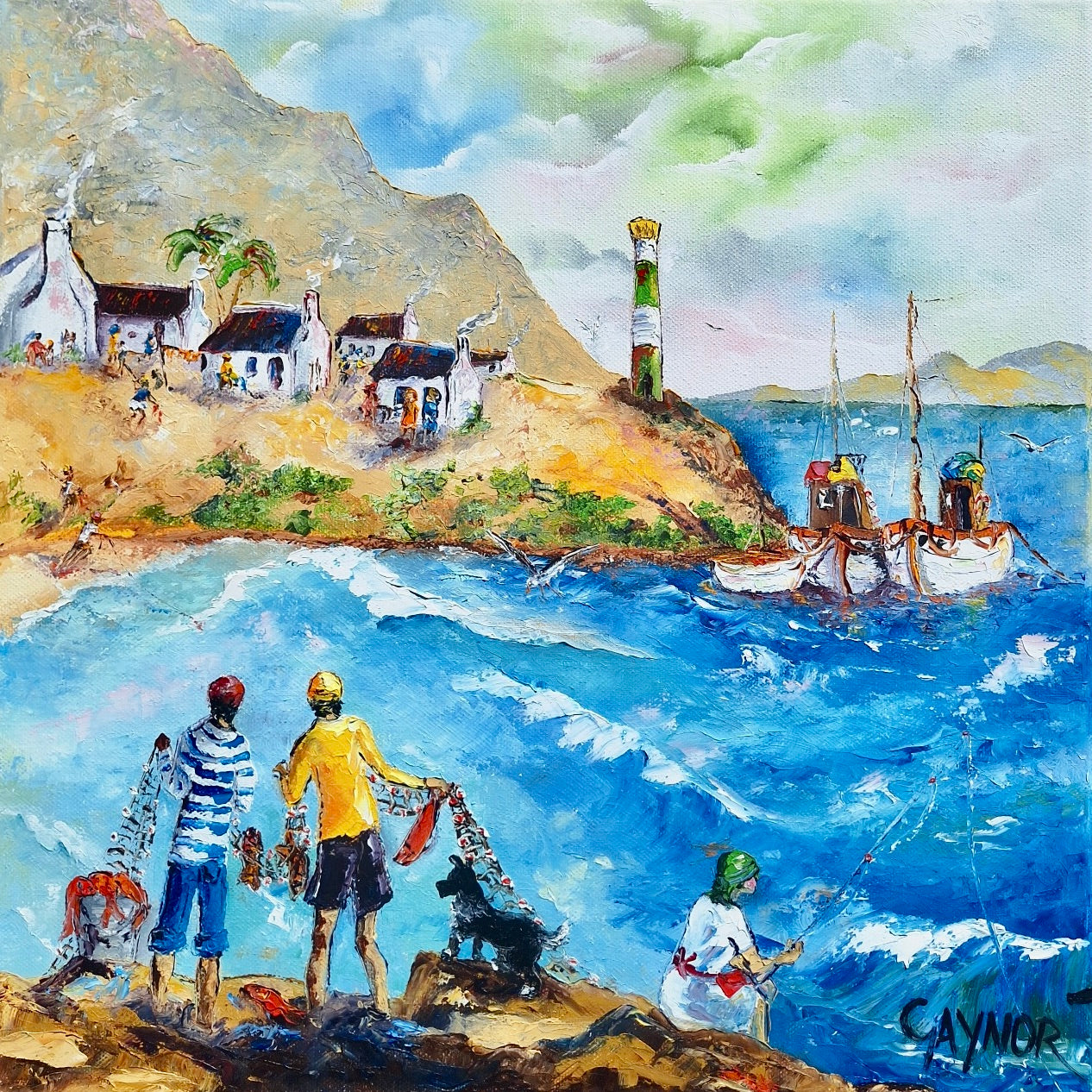 Gaynor - Oil on Stretched Canvas (400mm x 400mm)