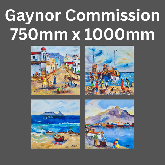 Gaynor - (1000mm x 750mm Personalized Commission) 50% Deposit