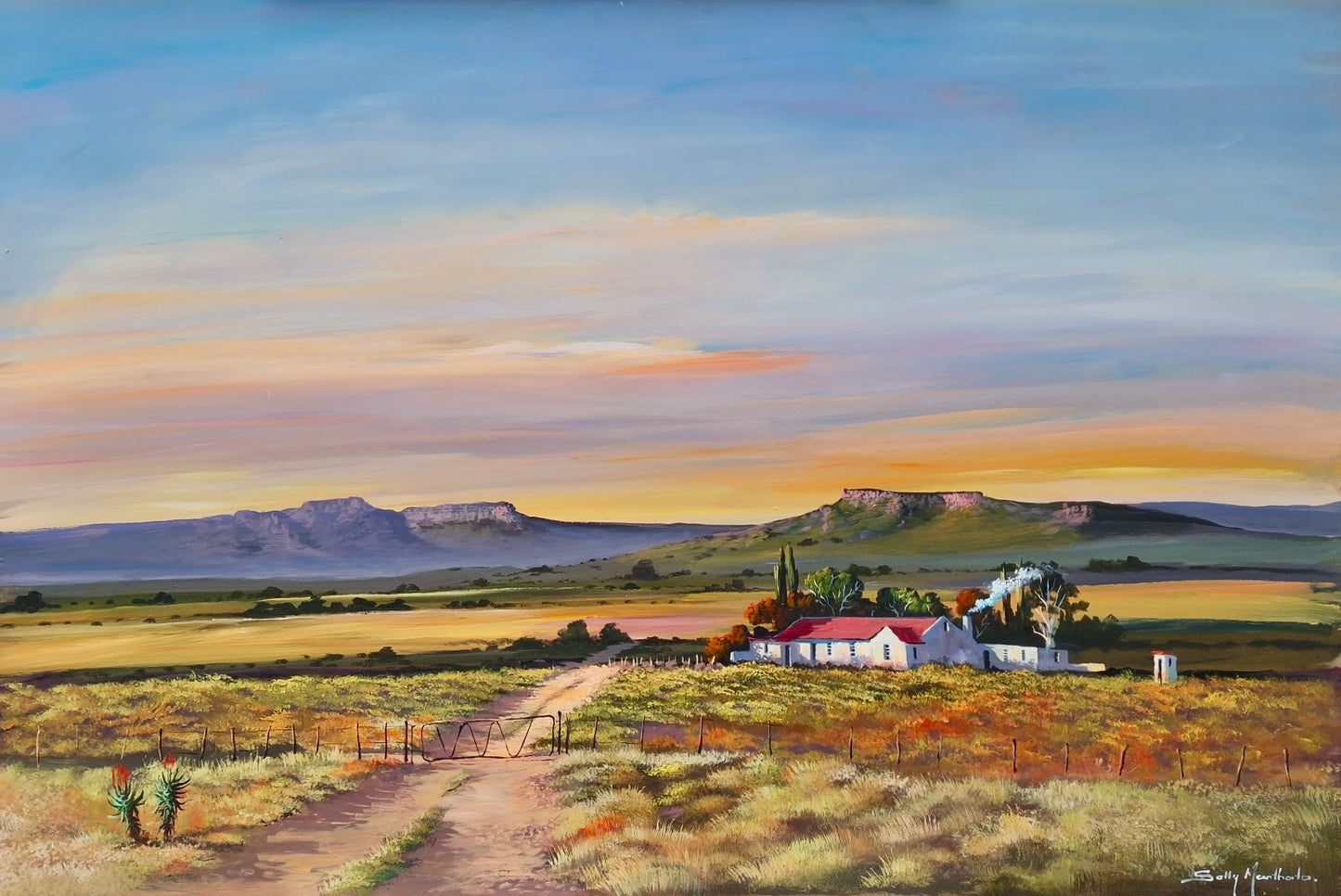 Print on Canvas - In the Middle of Nowhere 1 by Solly Manthata