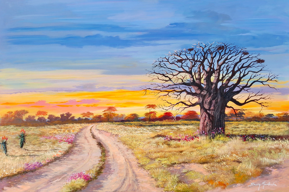Manthata Print on Canvas - Old General by Solly Manthata – The Winelands Art Gallery