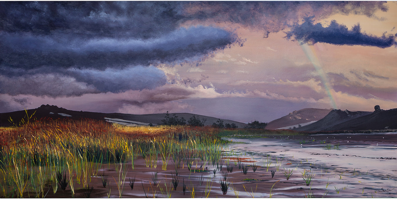 Santjie "After the storm" Oil on Stretched Canvas