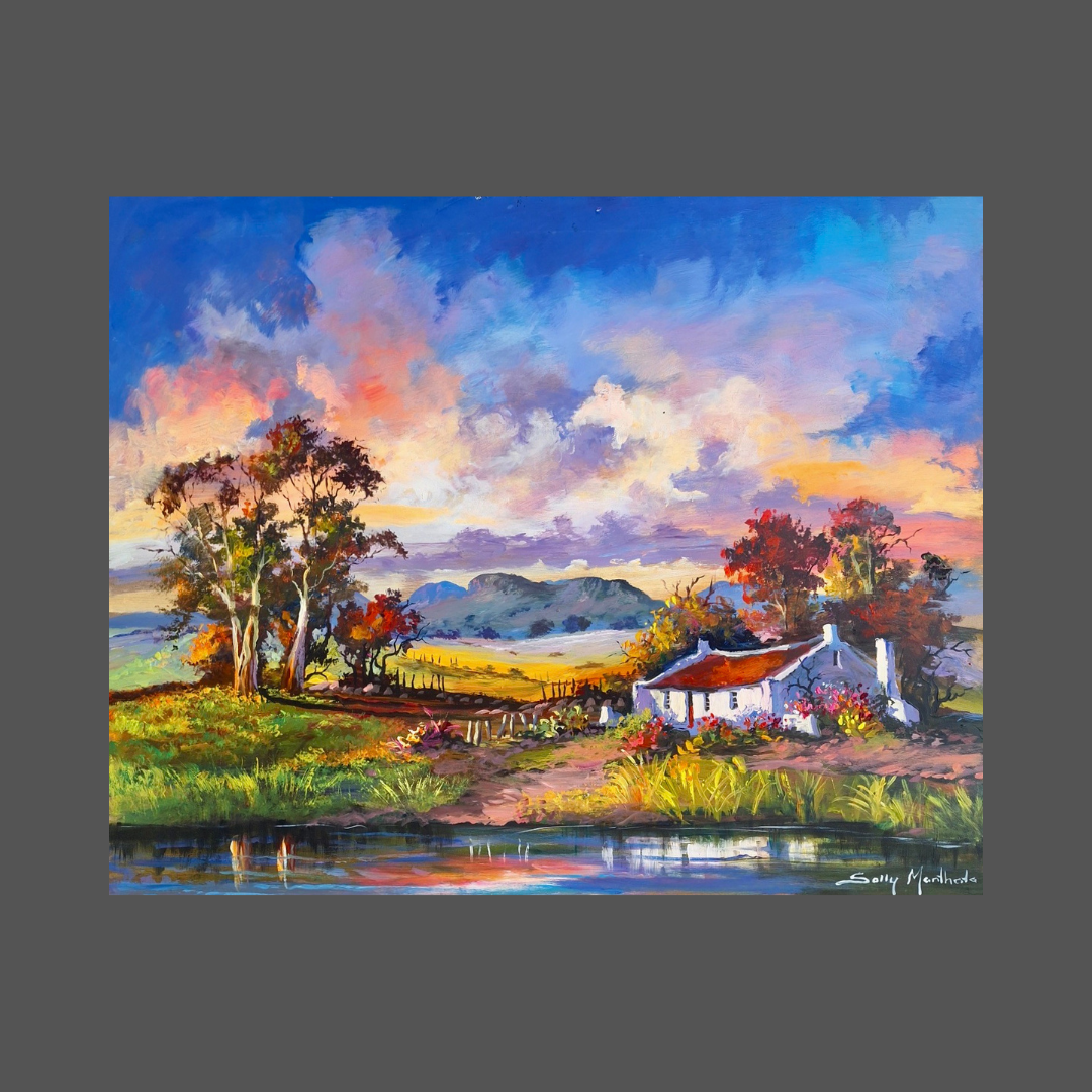 Manthata Solly Manthata - Oil & Acrylic on Panel (800mm x 650mm) – The Winelands ...