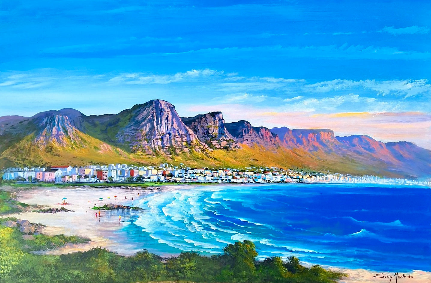 Solly Manthata - Oil & Acrylic on Panel (1200mm x 800mm)