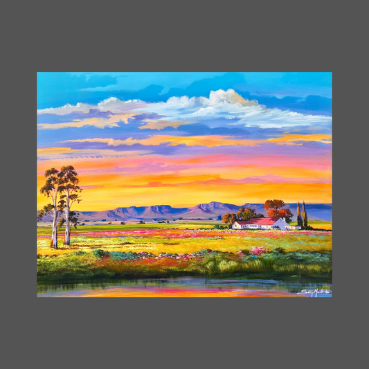 Solly Manthata - Oil & Acrylic on Panel (1050mm x 800mm)
