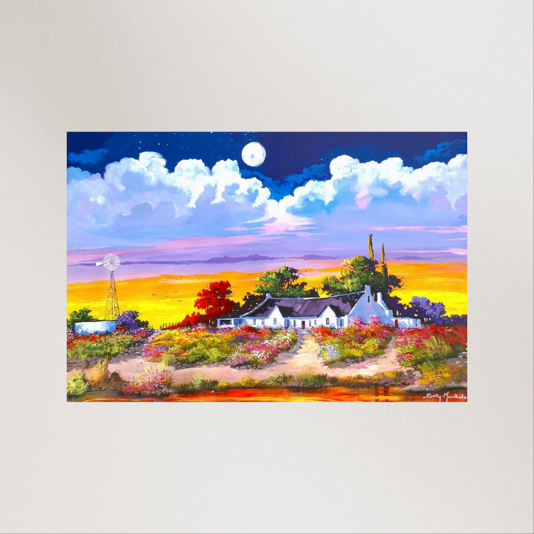 Print on Canvas - Peaceful Night by Solly Manthata