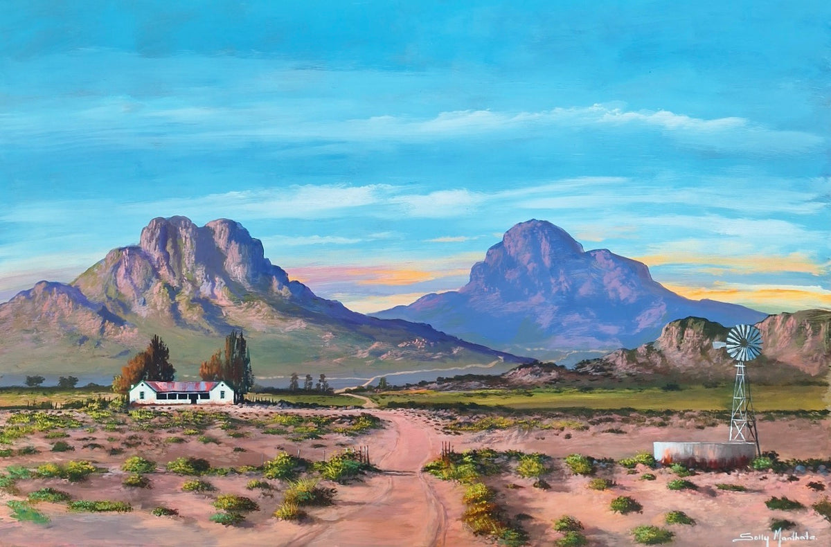 Manthata Solly Manthata - Oil & Acrylic on Panel – The Winelands Art Gallery