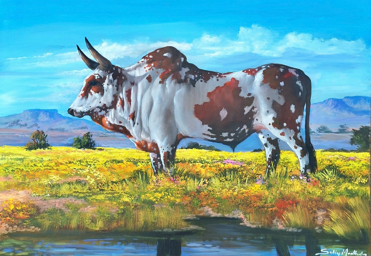 Manthata Solly Manthata - Oil & Acrylic on Panel (1000mm x 800mm) – The ...