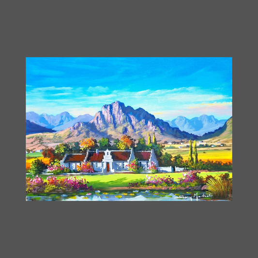 Solly Manthata - Oil & Acrylic on Stretched Canvas (400mm x 300mm)