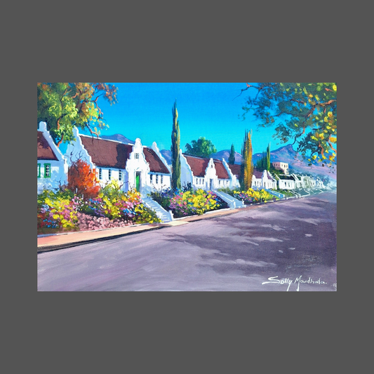 Solly Manthata - Oil & Acrylic on Stretched Canvas (400mm x 300mm)