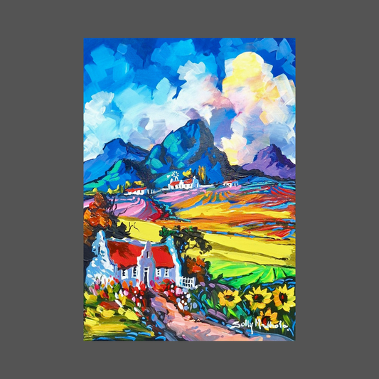 Solly Manthata - Oil & Acrylic on Stretched Canvas (400mm x 300mm)