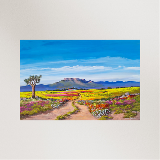 Print on Canvas - The Road to Namaqua by Solly Manthata
