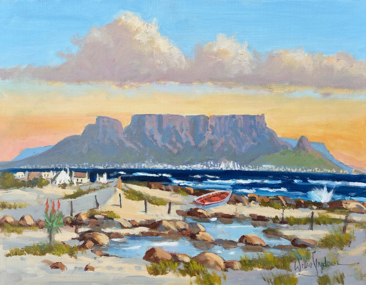 Oil on Canvas Panel by Willie Strydom