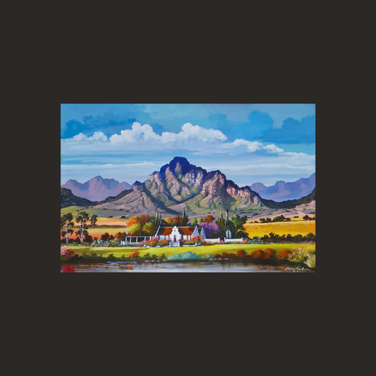 Print on Canvas - Classic Cape Winelands by Solly Manthata